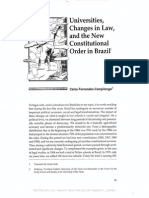 Universities, Changes in Law, and The New Constitutional Order in Brazil