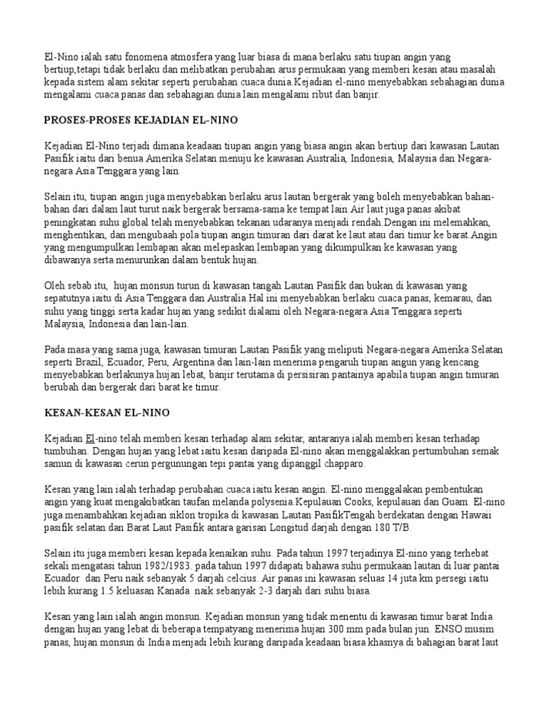 El Nino Pdf