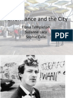 Performance and The City: Fiona Templeton Suzanne Lacy Sophie Calle