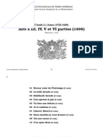 Airs à 3, 4, 5 et 6 parties (1608), nos. 1 à 10 / Claude Le Jeune