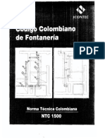 CODIGO FONTANERIA NTC1500