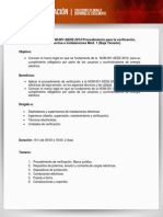 Taller NOM-001-SEDE-2012 (Baja Tension) PDF