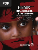 Download Hindus in South Asia  The Diaspora A Survey of Human Rights 2014-2015 by Hindu American Foundation SN284075698 doc pdf