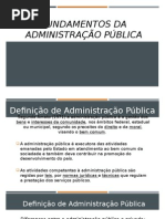 Fundamentos Da Administração Pública