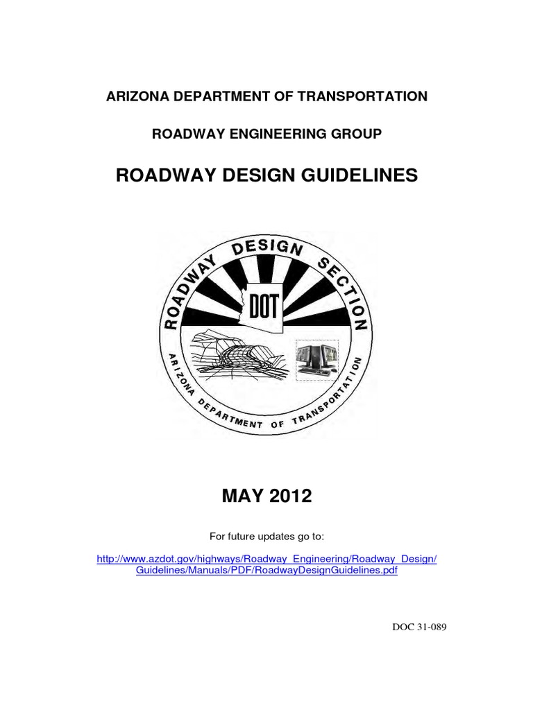 Arizona Roadway Design Guidelines 2012 | PDF | Interchange (Road ...