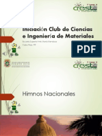Iniciación Club de Ciencias e Ingeniería de Materiales2015