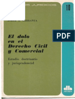 El Dolo en El Derecho Civil y Comercial -Jorge a. Carranza