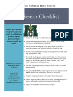 Junior Senior Checklist