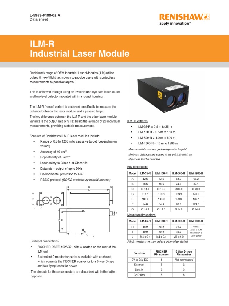 Data Sheet ILMR en PDF Laser Diode Laser