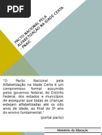 Pacto Nacional Pela Alfabetização Na Idade Certa