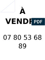 À Vendre