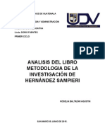 Metodología de La Investigación de Hernández Sampieri