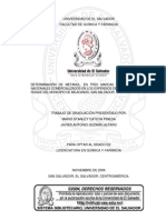 Determinación de Metanol en Tres Marcas de Aguardientes PDF