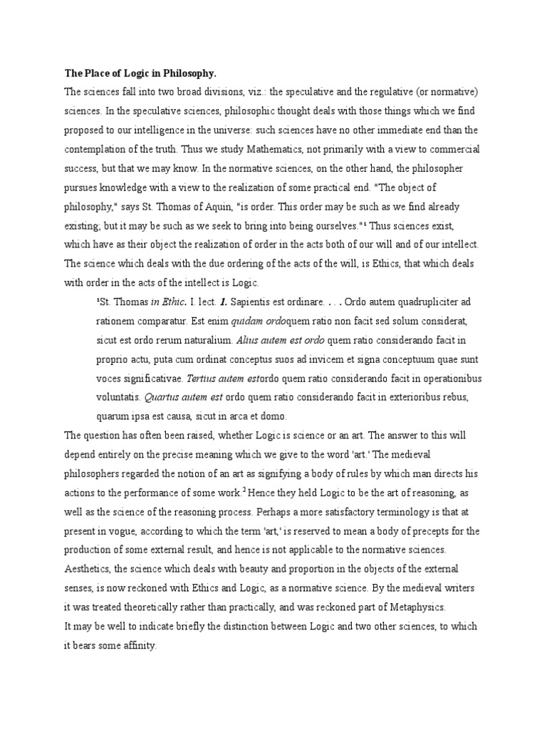 The Role of Logic in Philosophy | PDF | Logic | Truth