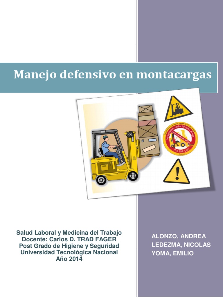 Seguridad en el Manejo de Montacargas | PDF | Máquina elevadora ...