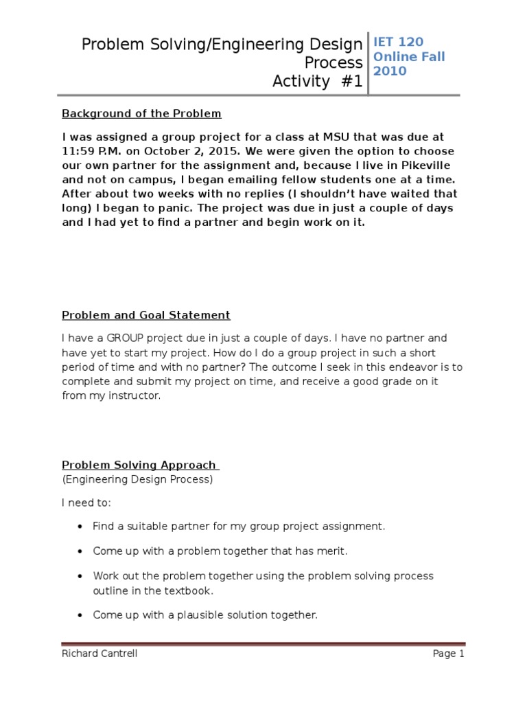 Engineering Design Process GP | PDF | Engineering Design Process ...