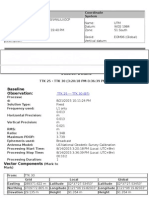 Baseline Processing Report: Session Details