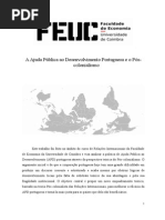 Portuguese Official Development Aid and Post-colonialist theories