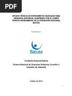 Estudio Tecnico Instrumentos Musicales Sinfonicos