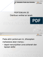 Distribusi Vertikal Air Tanah