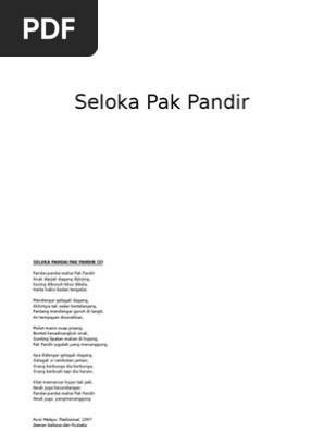 Seloka Pak Pandir Pdf