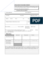 Form 7 - Application For Employment
