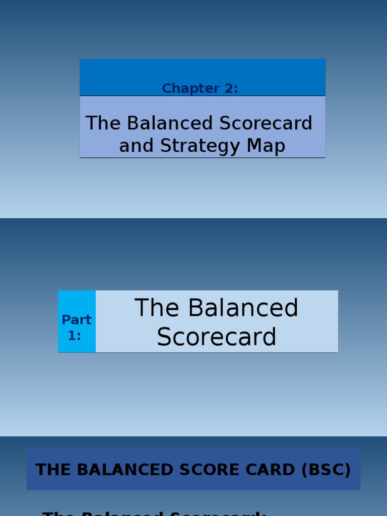 Balanced Scorecard Overview and Strategy | PDF | Strategic Management ...