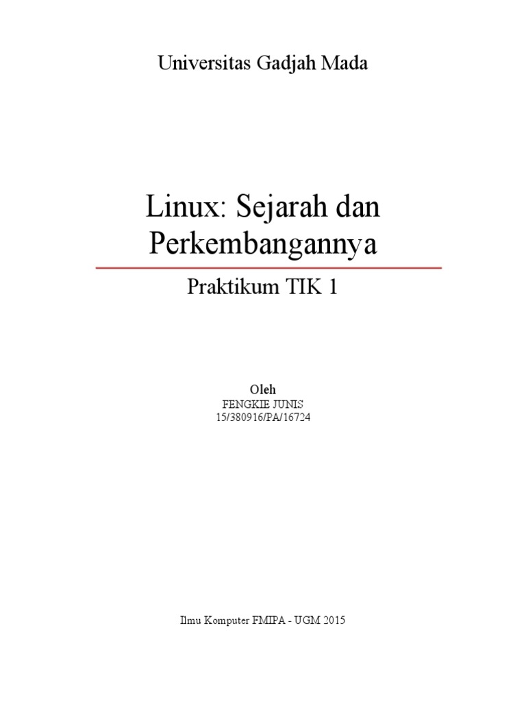 Sejarah dan Perkembangan Linux | PDF | Seni | Komputer