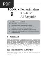 Topik 9 Pemerintahan Khulafa Al Rasyidin PDF