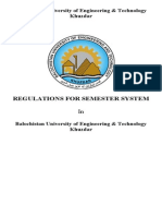 Balochistan University of Engineering and Technology Semester Rule Book