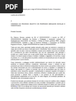Carta de intenção - UFPI - Maria Francisca