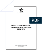 Módulo Ensamble de Equipos de Computos EC301