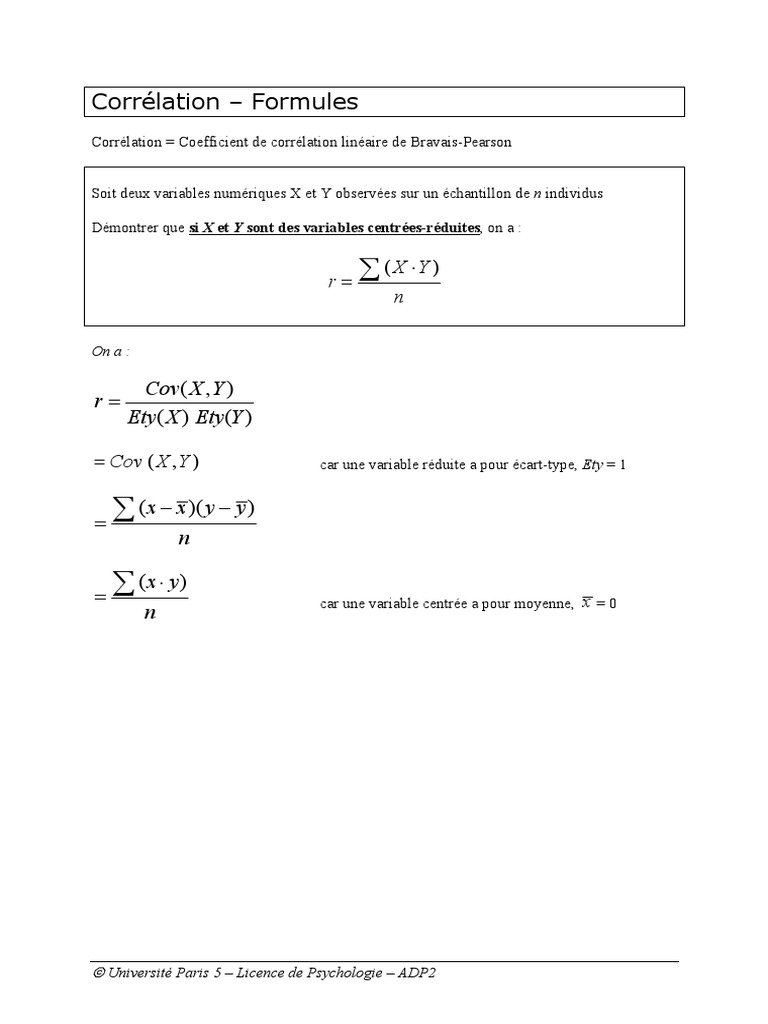 Exo Corrélation Démontrer | PDF | Méthodes et références pédagogiques