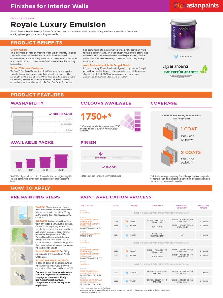 Royale Luxury PIS PDF Paint Manmade Materials