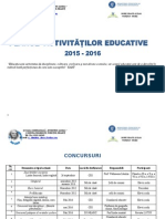 Plan Activitati Consilier Educativ 2015-2016