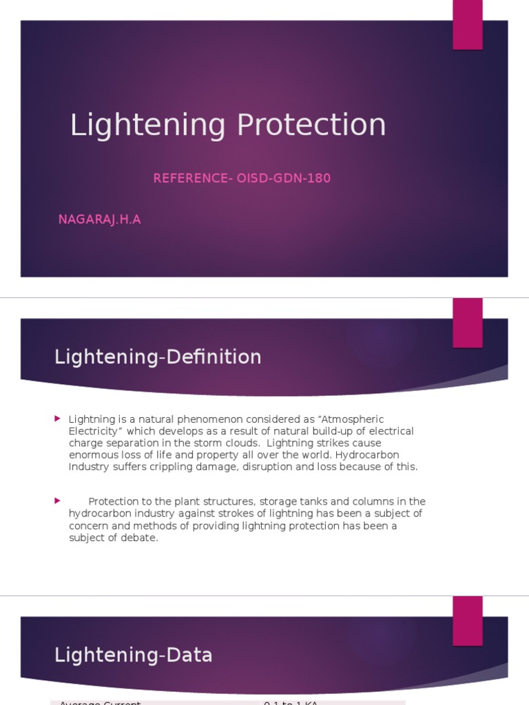 Lightning Protection in Hydrocarbon Industry | PDF | Lightning ...
