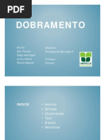 (2012) Dobramento - Processo de Conformação de Chapas