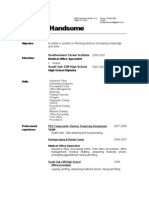 Resume of Handsomeronnett