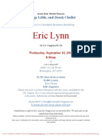 Breakfast Reception Benefitting Eric Lynn (FL-13) For Eric Lynn