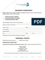 2015 Benefit Dinner Ticket Form