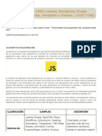 JavaScript en CMS's Joomla, Wordpress, Drupal, Prestashop... Módulos, templates o themes