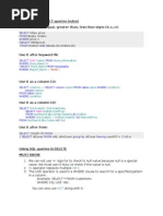 Using SQL in SELECT Queries (Rules) Use It After The Equal, Greater Than, Less Than Signs (, , )