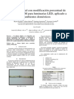 Dimmer Digital Con Modificación Porcentual de Señal PWM.