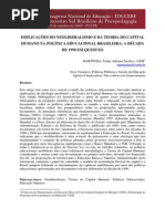 Implicacoes Do Neoliberalismo