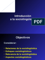 Introduccion A La Sociolinguistica