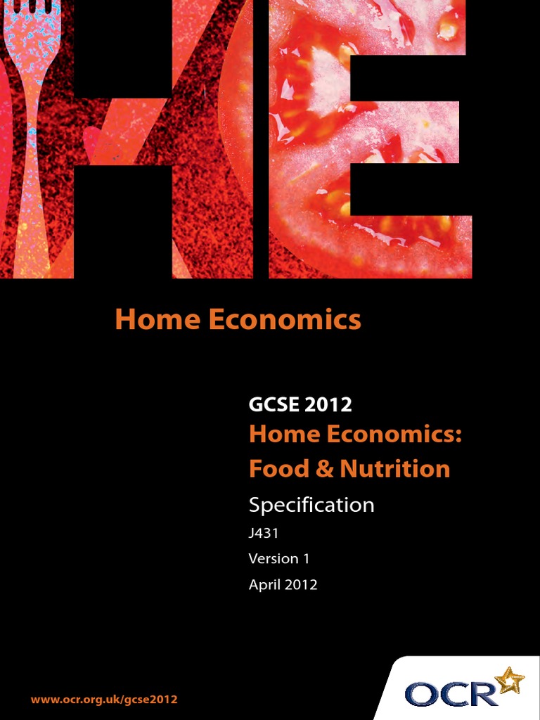 Home Economics Food Nutrition Healthy Diet Diet (Nutrition)