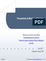 Procesamiento de Minerales y Materiales I