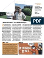 Maria Favà sobre Sara Grimal i Alonso Carnicer. Contraportada Carrer num. 137. 