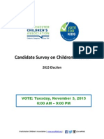 2015 Vote For Kids Candidate Response