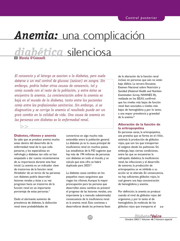 Diabetes Y Anemia